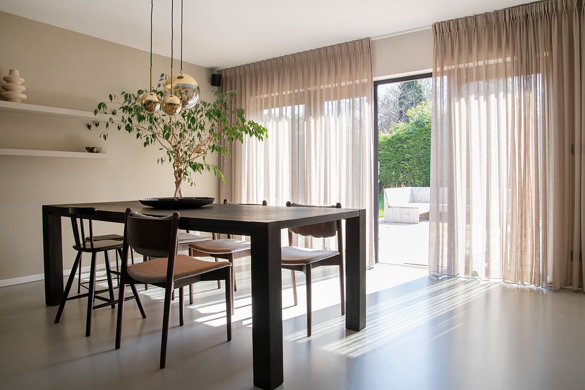 Gordijnen in de woonkamer