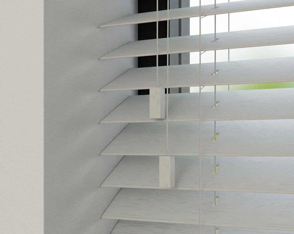 Houten jaloezie Abachi 50mm | inhuis