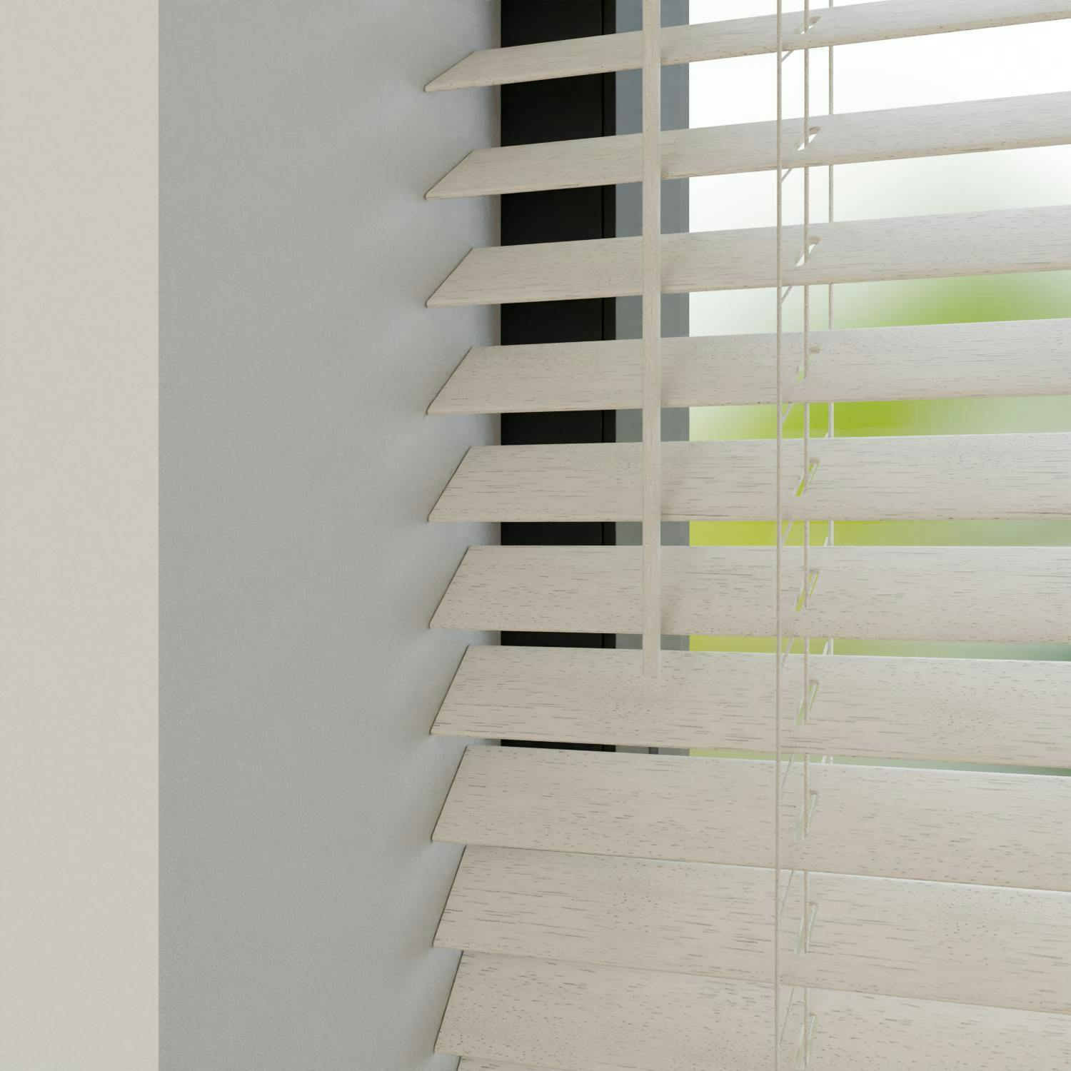 Houten jaloezie Abachi 25mm | inhuis